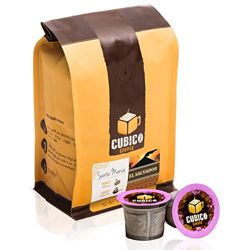 El Salvador Coffee - Single Serve Capsules for Keurig K-Cup Brewers - Freshly Roasted Coffee - Cubico Coffee - (10 Capsules Medium Roast) 
