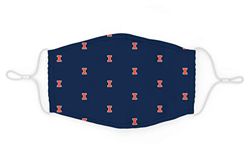 Top of the World NCAA Illinois Illini Unisex All Over Print Team Icon Face Mask- Illinois Illini Navy- One Size -MTW_300-