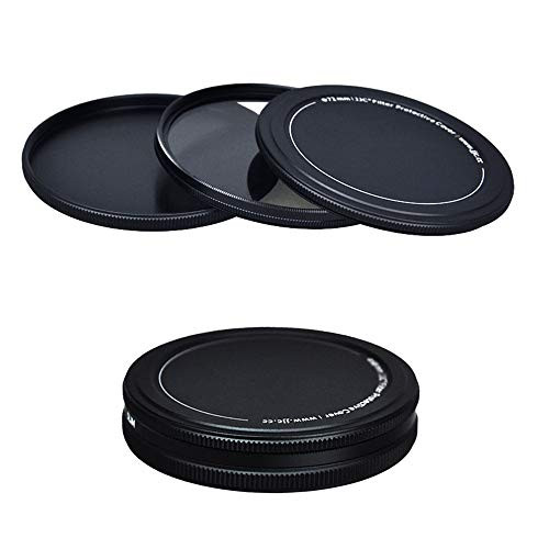 JJC Metal Lens Filter Stack Cap Filter Protective Case for 62mm Ultraviolet UV Filter Circular Polarizer CPL Filter Neutral Density ND Filter and More Filters in 62mm Thread Size-Upgraded Slim Version
