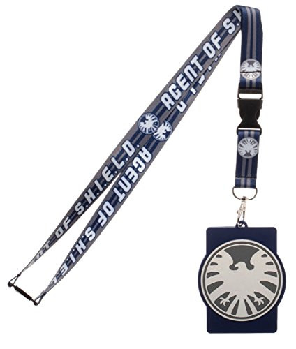 Marvel Comics Agents of Shield Logo LANYARD ID Holder Keychain