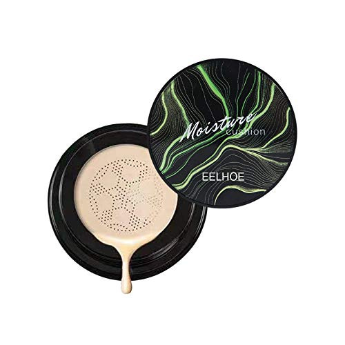 Air Cushion CC Cream Mushroom Head Foundation- Nvtuuer Moisturizing BB Cream Bright Makeup Long Lasting Matte Concealer -Natural-
