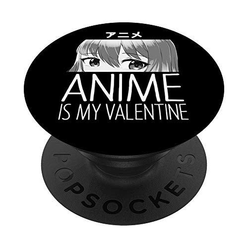 Anime Valentines Day Gift Kawaii Girl Teen Girls Merch Gifts PopSockets PopGrip- Swappable Grip for Phones  and  Tablets