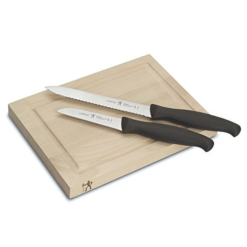 J.A. Henckels 11222-000 International Accessories Bar Knife & Board Set 3-piece Black/Stainless Steel