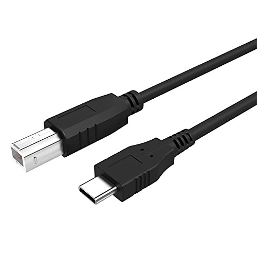 USB C Printer Cable 15Ft- Type C to USB B Printer Scanner Cable Compatible with MacBook Pro- HP- Dell- Epson- Canon- Brother- Samsung Printers