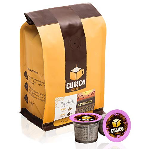 Ethiopia Yirgacheffe Coffee - Single Serve Capsules for Keurig K-Cup Brewers - Freshly Roasted Coffee - Cubico Coffee - (10 Capsules Medium Roast)
Ethiopia Yirgacheffe Coffee - Single Serve Capsules for Keurig K-Cup Brewers - Freshly Roasted Coffee - Cubico Coffee - (10 Capsules Medium Roast)