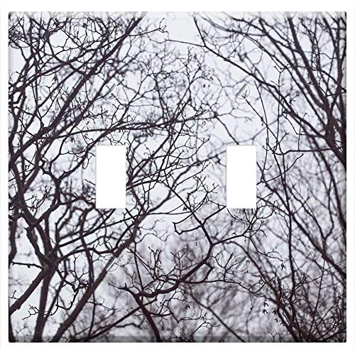 Switch Plate Double Toggle - Trees Texture Winter Naked Branches Branch Nature Switch Plate Double Toggle - Trees Texture Winter Naked Branches Branch Nature