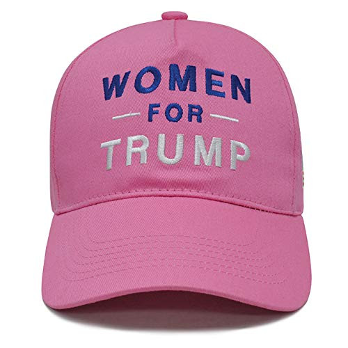 Lysti Donald Trump Make America Great Again Hat Women for Trump Slogan with USA American Flag Adjustable Baseball Cap -Bubblegum Blue-