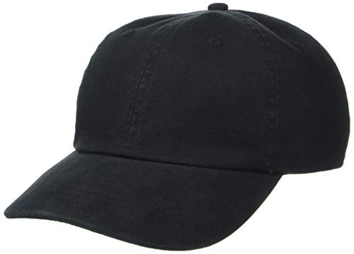 Marky G Apparel Heavy Washed Canvas Cap -1 pack-- Black- OS