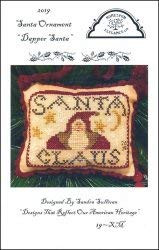 2019 Santa Ornament- Dapper Santa Cross Stitch Chart