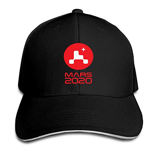 NASA Mars 2020 Perseverance Rover Baseball Cap Curved Edge Hats for Men Women Washable Dad-Hat Black