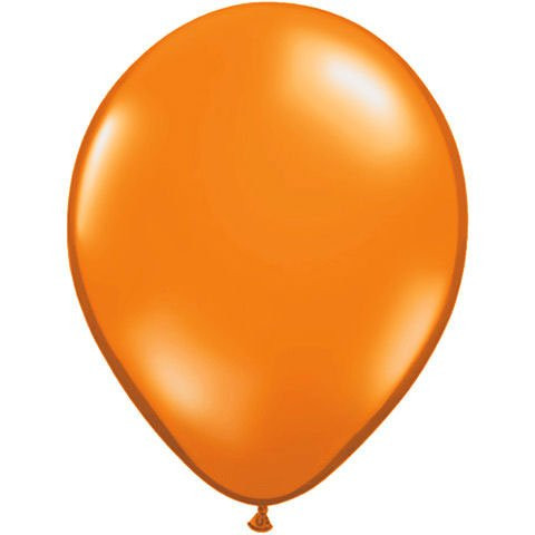 Qualatex 9inch Mandarin Orange Latex Balloons -100ct-