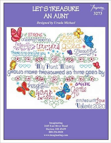 Let's Treasure an Aunt -Chart 3273- Cross Stitch Chart -Not a Kit-