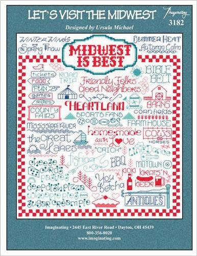 Let's Visit The Midwest -Chart 3182- Cross Stitch Chart