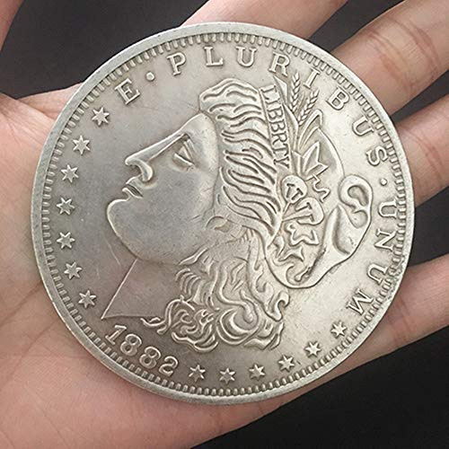 blue-ther Jumbo Morgan Dollar -7cm- Magic Tricks Magician Close Up Street Illusions Accessories Appearing Vanishing Coin Magic Props