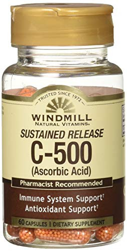 Vitamin C CAPS 500MG S/R WMILL Size- 60