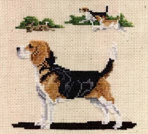 Pegasus Originals Beagle Full Body Counted Cross Stitch Chart