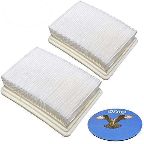 HQRP 2-pack Washable & Reusable Filters for Hoover FH40010 / FH40010B / FH40030 / FH40011B SpinScrub FloorMate Hard Floor Cleaner Upright, 59177051/40112050 Coaster