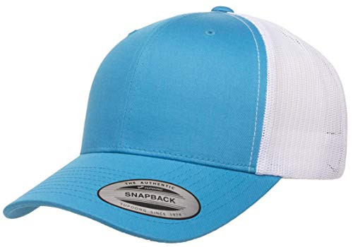 Yupoong YP Classics Retro Trucker Cap- Turquoise/White- OSFA