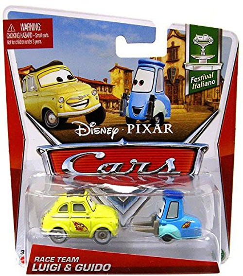 Disney 2013 Pixar Cars Race Team Luigi and Guido 1:55 Scale Disney 2013 Pixar Cars Race Team Luigi and Guido 1:55 Scale