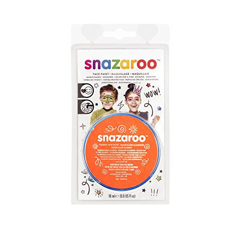 Snazaroo Face Paint 18ml Clam Pack Color - Orange