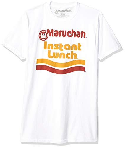 Maruchan Men's Ramen Noodle Instant Lunch Logo T-Shirt- White- Large