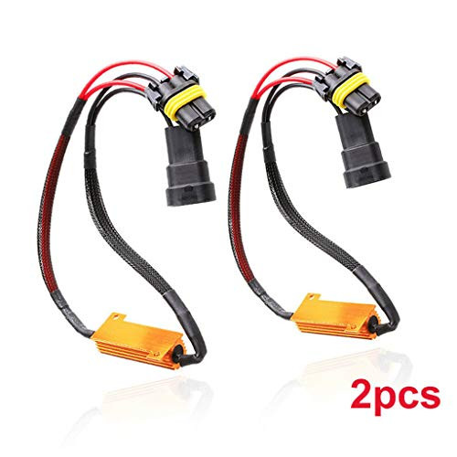2x Anti-Flicker 9005 9006 LED DRL HID Headlight Kit Canbus Load Resistor Decoder by SMOXX- Car Parts and Accessories Pro Premium Easy Install