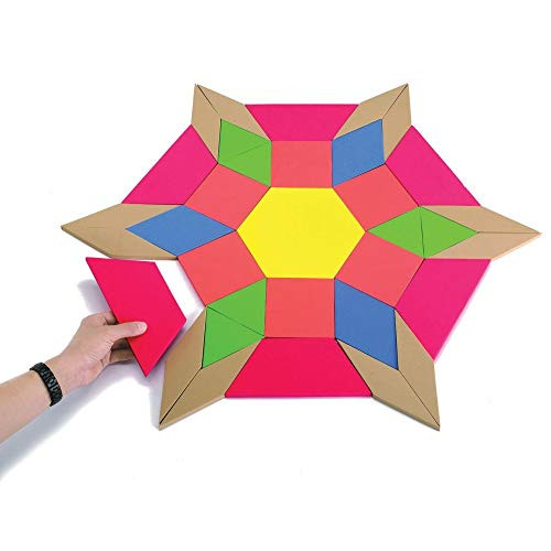 S&S Worldwide Giant Foam Pattern Blocks (Set of 49)