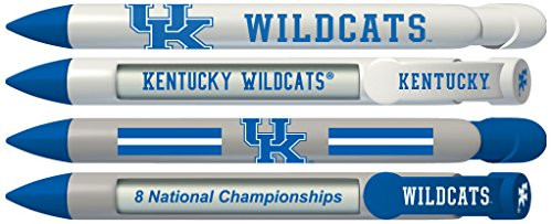 University of Kentucky Wildcats Greeting Pen Rotating Message Pens - 4 Pack (8001) Officially Licensed Collegiate Product