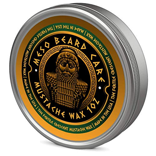 The Fertile Crescent Mustache Wax - All Natural Bergamot- Vanilla- and Patchouli Fragrance - Meso Beard Care