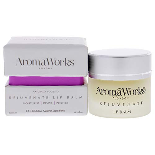 AromaWorks Rejuvenate Lip Balm - Moisturize- Revive  and  Protect Lips - Naturally Sourced Ingredients - Natural- Vegan- Cruelty Free - .34oz