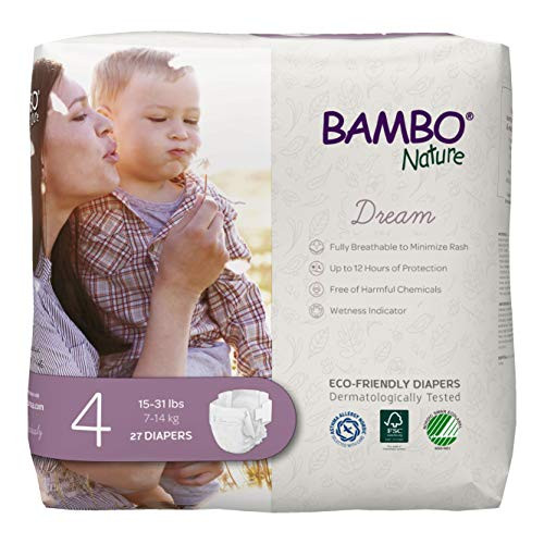Bambo Nature Premium Eco-Friendly Baby Diapers -15-31 Lbs-- 27 Count