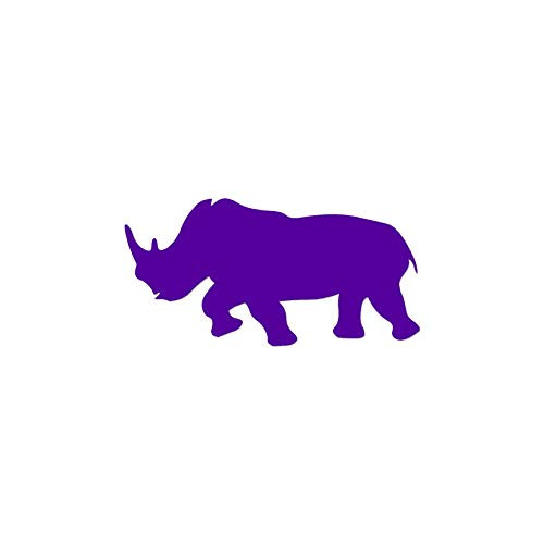 Rhinoceros Rhino Horn - Vinyl Decal Sticker - 11.5inch x 5.75inch - Purple Rhinoceros Rhino Horn - Vinyl Decal Sticker - 11.5inch x 5.75inch - Purple