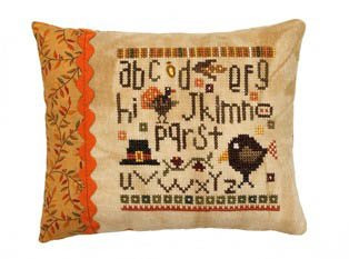 Bird In The Hand - Thanksgiving Cross Stitch Chart and Embellishments
