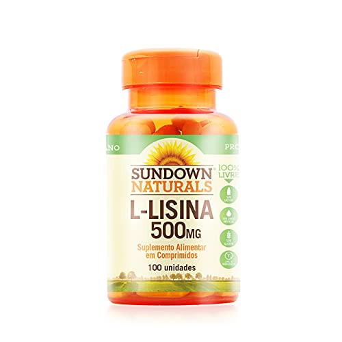 Sundown Naturals L-Lysine 500 mg Essential Amino Acids- 100 Tablets -Packaging May Vary-