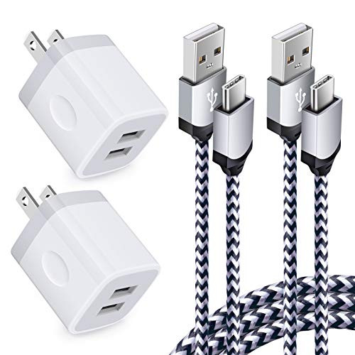 USB Type C Charger for Samsung Galaxy S21 Ultra/S21/S21Plus/S20 FE/Ultra 5G S20Plus Note 21/20 Ultra/20/10/10Plus- Google Pixel 5/5XL/4a 5G/4a/4XL/4/3a- 2.1A Fast Charging Block Box with 6ft USB C Cable Cord
