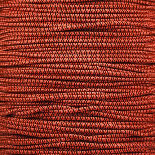 West Coast Paracord Shock Stretch Bungee Cord  1/8 Inch Diameter -50 Feet- Neon Orange Camo-