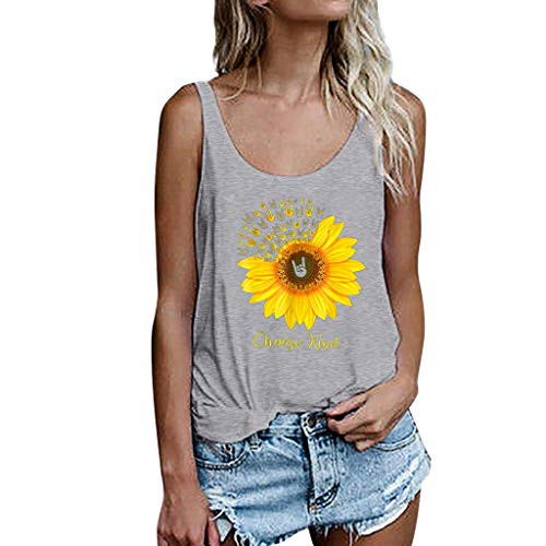 Summer Tops for Women Plus Size Women's Casual Spaghetti Strap Floral Print Tank Tops Camis Shirt