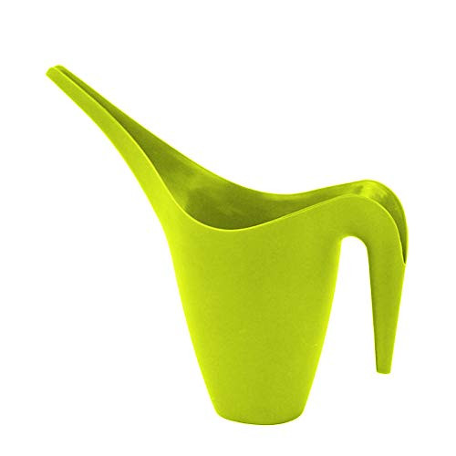 Hisoul Plants Watering Can - 1L-Long Spout Plastic Watering Can- Indoor Outdoor Plant Watering Can- for Plants Flowers -? Green-