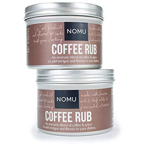 NOMU Coffee Seasoning Rub (2-Pack | 4.9oz) - Blend of 12 Herbs and Spices - Paleo, Vegan, Non-Irradiated, No MSG or Preservatives NOMU Coffee Seasoning Rub (2-Pack | 4.9oz) - Blend of 12 Herbs and Spices - Paleo, Vegan, Non-Irradiated, No MSG or Preservatives