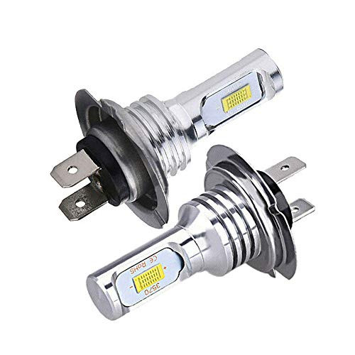 2Pcs H7 LED Headlight Bulbs-Conversion Kit High/Low Beam Light ? 8000LM 6000K 80W White Fog Lamp Driving DRL Bulb-CREE Combo Headlight Kit-COB Light Bulbs-Super Bright