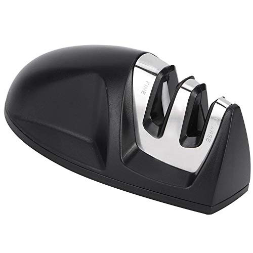 Knife Sharpener- 2-Slot Flat Bottom 2Pcs Kitchen Tool Knife Sharpeners- Multifunctional Kitchen Accessories for Kitchen Use Household Knife Sharpening Tool