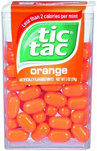 Tic Tac Mints- Orange Singles- 1 oz -Pack of 6-