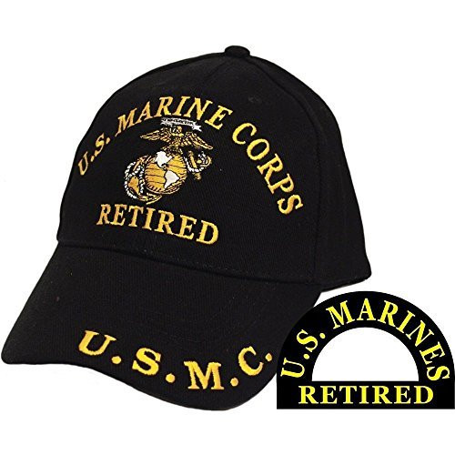 Infinity Superstore U.S.Marine Corps Retired Black Hat Cap USMC Marines 407B Infinity Superstore U.S.Marine Corps Retired Black Hat Cap USMC Marines 407B