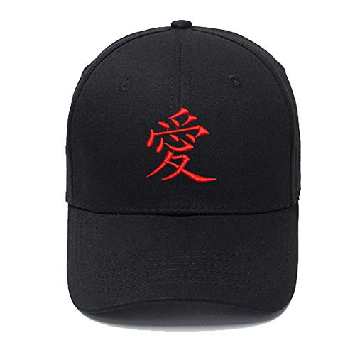 Unisex Anime Akira Logo Embroidered Baseball Cap Structure Snapback Dad Hat -Black-