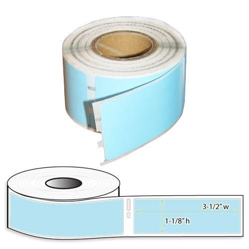 OfficeSmartLabels - 1-1/8inch x 3-1/2inch Blue Address Labels- Compatible with 30341 -1 Roll - 130 Labels Per Roll-