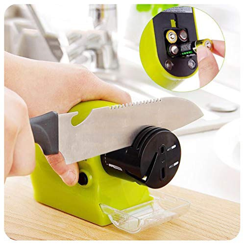 Jitejoe Electric Kitchen Knife Sharpener - 6-Stage Knife Sharpening Tool Helps Repair, Restore and Polish Blades - Knife Sharpener for Straight and Serrated Knives - Sharpens Dull Knives Quickly, Safe Jitejoe Electric Kitchen Knife Sharpener - 6-Stage Knife Sharpening Tool Helps Repair, Restore and Polish Blades - Knife Sharpener for Straight and Serrated Knives - Sharpens Dull Knives Quickly, Safe