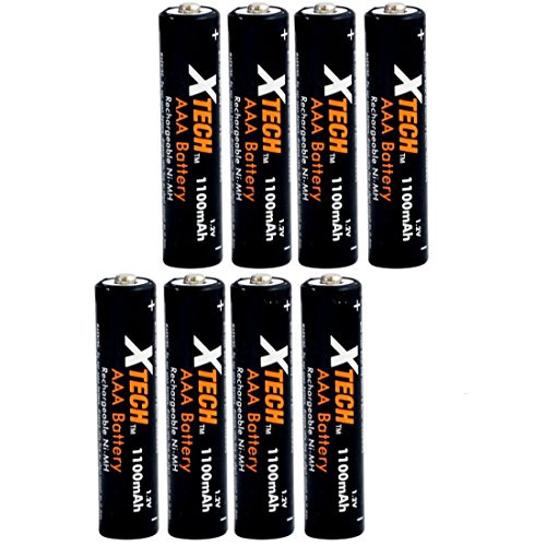 Xtech AAA Ultra High-Capacity 1100mah Ni-MH Rechargeable Batteries -8 Pack- Xtech AAA Ultra High-Capacity 1100mah Ni-MH Rechargeable Batteries -8 Pack-