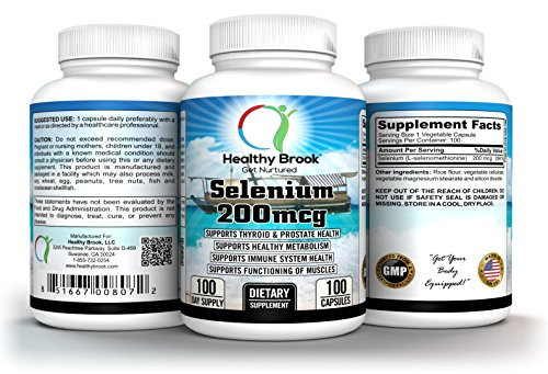 Selenium 200mcg 100 Capsules L-Selenomethionine Supports Weight Loss Supports Thyroid Prostate Heart Immunity Metabolism Muscles Health Strong Antioxidant