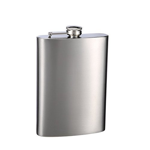 Top Shelf Flasks Premium Stainless Steel Hip Flask- 12 oz.