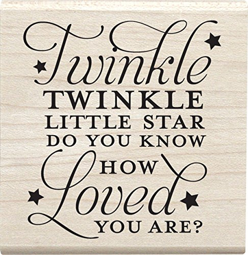 Hampton Art Twinkle Little Star Jillibean Soup Mounted Stamp 2.5inchX2.5inch